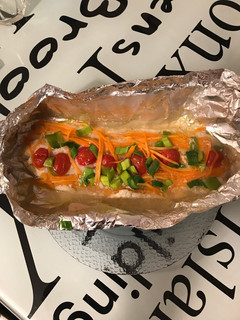 Una foto de Bacalao en papillote... apto para diabéticos