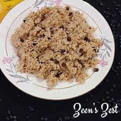 Hyderabadi Bagara Khana with Dry Black Beans A picture of Hyderabadi Bagara Khana with Dry Black Beans.