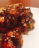 Cánh gà sốt teriyaki (phiên bản thiếu thốn nguyên liệu)