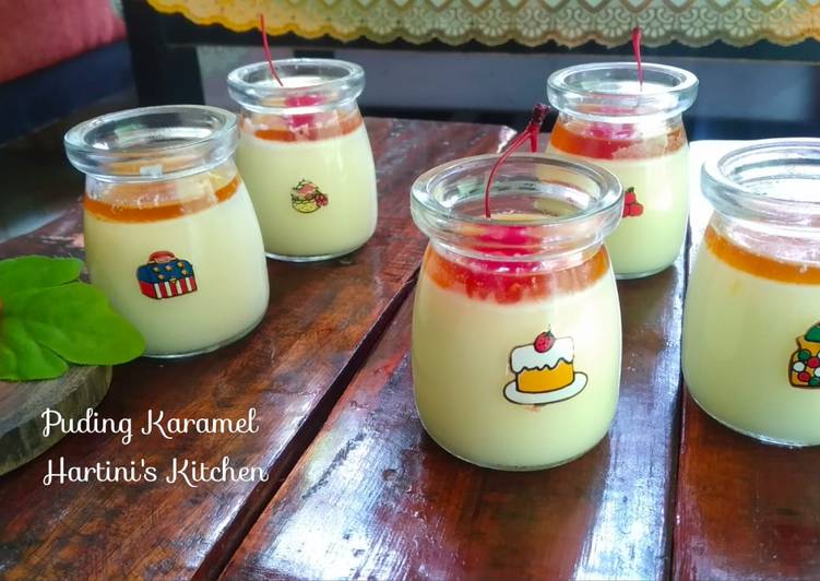 resep yummy  puding karamel susu