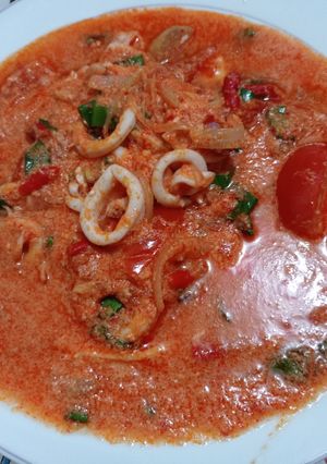 Foto resep 28. Sotong saus padang