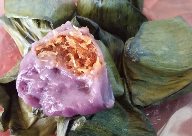 Bagaimana Menyiapkan Kue Bugis Ubi ungu, Menggugah Selera