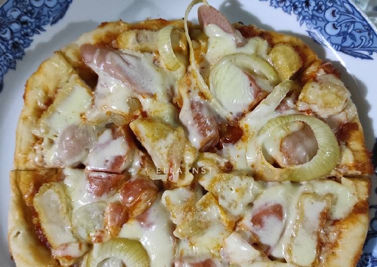 Bahan Pizza Teflon | Cara Masak Pizza Teflon Yang Lezat