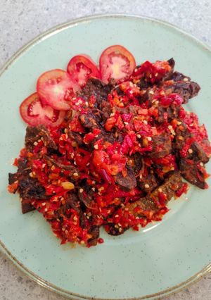 Foto resep Paru Balado