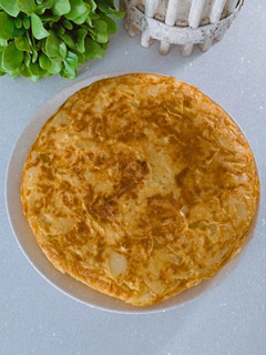 Una foto de Tortilla de patatas al microondas SIN CEBOLLA