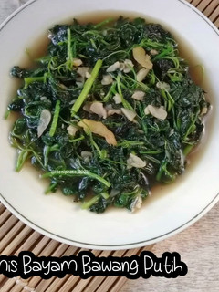 Foto resep Tumis Bayam Bawang Putih