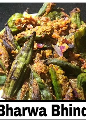 A picture of Bharwa Bhindi/Besan Wali Bhindi.