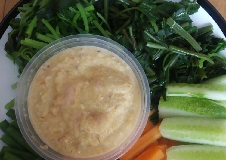 Gado Gado Kacang Kedelai Dan Ayam Rebusππ₯π₯πΆπ₯¬π