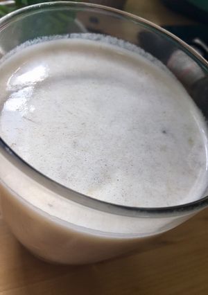 Una foto de Licuado de banana y avena