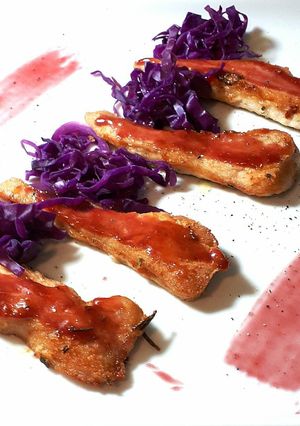 Foto di Filetti di pollo all'uva fragola e rosmarino