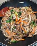 Miến xào thập cẩm chay