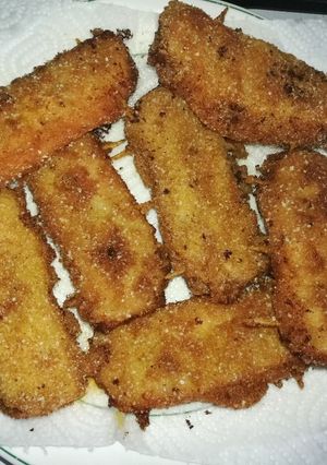 Sonkás-sajtos gombatekercs rántva recept fotója