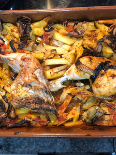 Una foto de Pollo al horno
