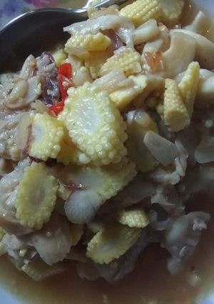 Foto resep Tumis jamur anak jagung