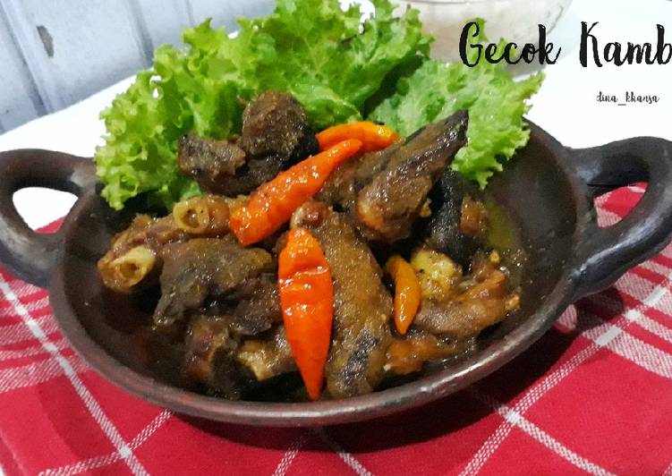 Cara Gampang meracik Gecok Kaki Kambing, Sempurna