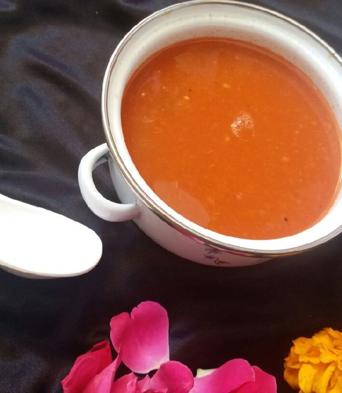 A picture of Healthy breakfast soup.