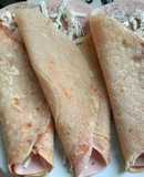 Crepas de jamón y queso