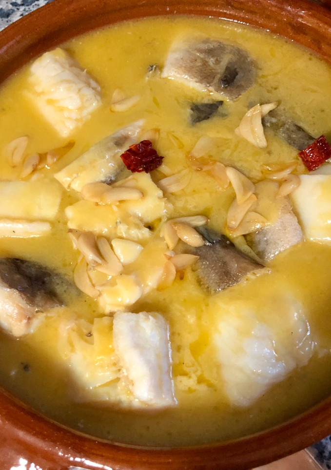 Una foto de Bacalao al pil pil con truco