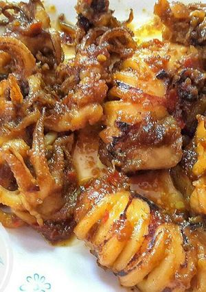 Foto resep Cumi Bakar Teflon Pedas Manis Enak