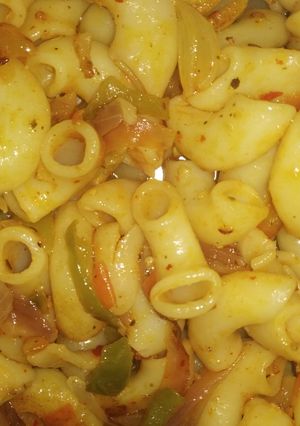 A picture of Masala veg macroni.