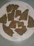 Pita Chips (from flaxseed mix)