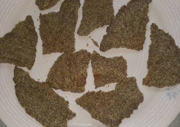 Simple Way to Make Homemade Pita Chips (from flaxseed mix)