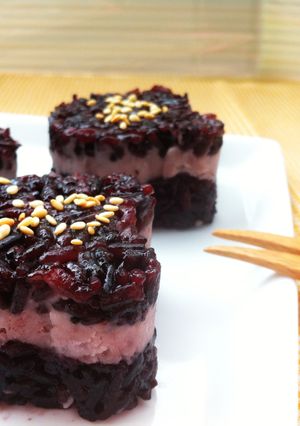 芋泥黑米糕 的食譜成品照片