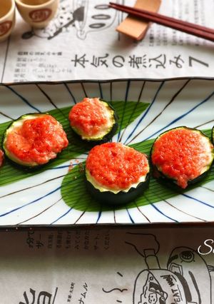 明太子烤櫛瓜 的食譜成品照片