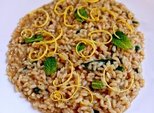 Foto di Riso con Zucchine, Limone e Menta