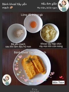 Hình của món Bánh khoai tây yến mạch.