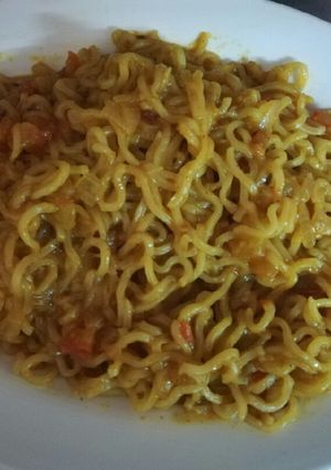 A picture of Vegetable masala maggi.