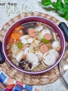 Foto resep Sayur Sop Bakso Ikan