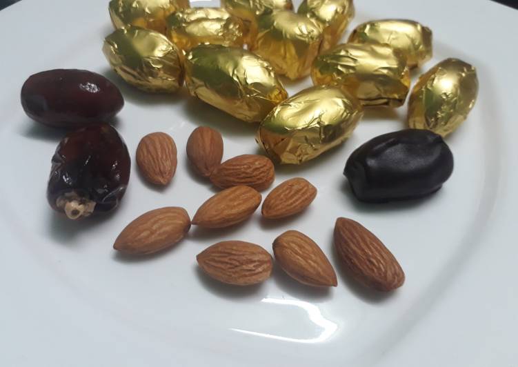 Almond and dates chocolate