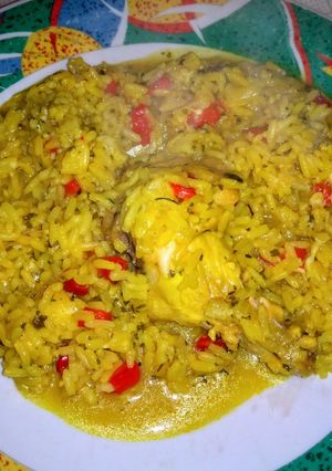 Una foto de Arroz con pollo