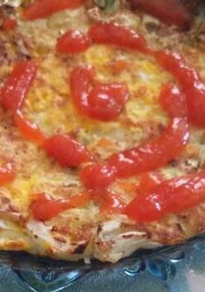Foto resep Okonomiyaki ala rumahan.