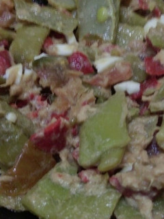 Una foto de Ensalada de judías verdes