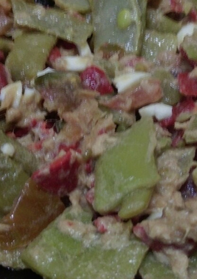 Una foto de Ensalada de judías verdes