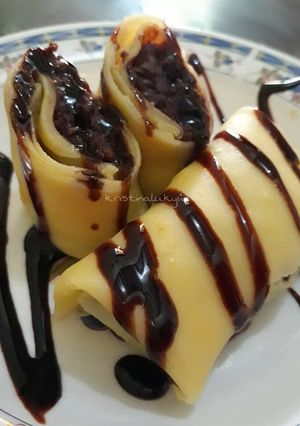 Foto resep Crepes choco custard
