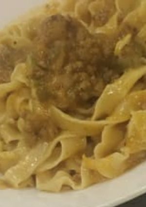 Una foto de Pappardelle al huevo