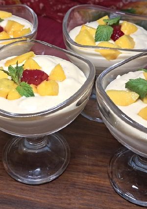 A picture of Mango mousse (blender).
