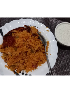 عکسی از دستور لوبیا پلو مرغ
