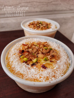 عکسی از دستور بستنی سنتی مغزدار