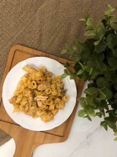 صورة لوصفة مكرونه بالدجاج و الجبن 🧀🍗🍝
