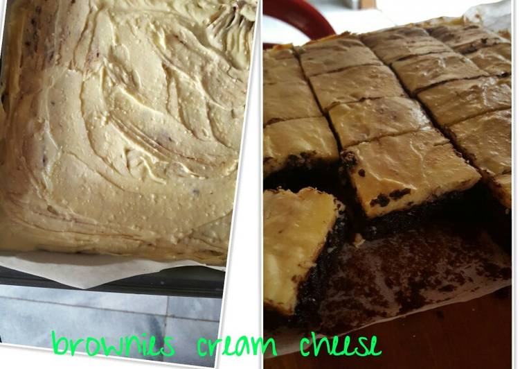 Resep Brownies cream cheese, Bisa Manjain Lidah