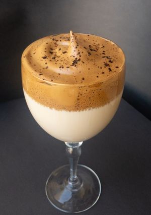 A picture of Dalgona Coffee.