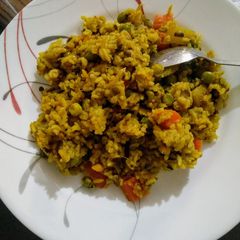 A picture of Vegetable khichdi.