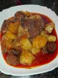Patatas al estilo riojano con chorizo de jabalí en la olla GM g