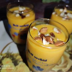 A picture of Mango Milk Shake 🍺😋.