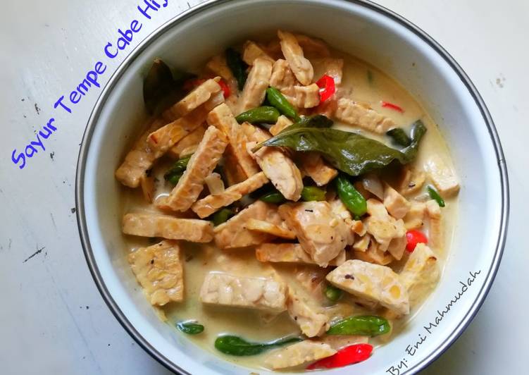 Sayur Tempe Cabe Hijau