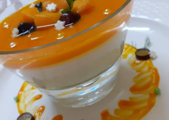 Simple Way to Make Super Quick Homemade Mango pudding